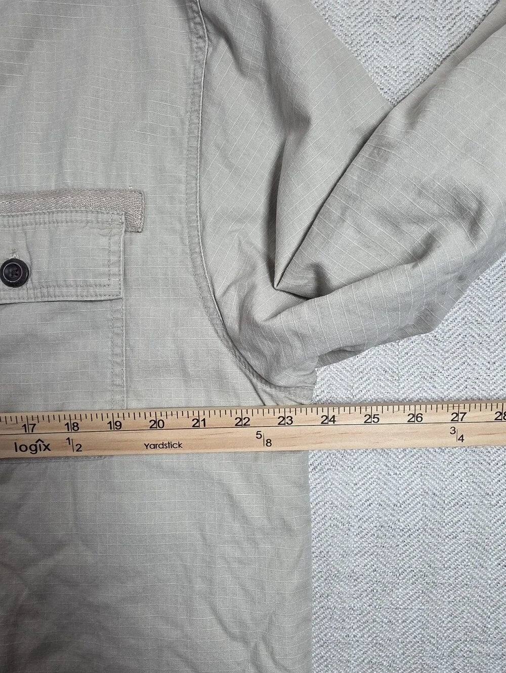 Levi's Men's Sherpa-Lined Canvas Worker Shirt Jacket - Size Large - Picture 5 of 7